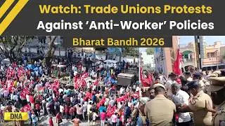 Bharat Bandh News: Central Trade Unions Observe Nationwide Strike Against  &lsquo;Anti-Worker&rsquo; Policies