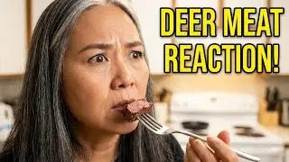 First time cooking deer meat and my wife&rsquo;s the taste tester watch her reaction