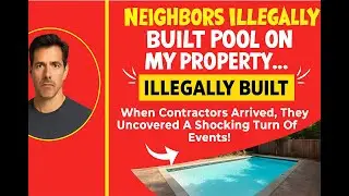My neighbor STOLE my land for their pool. When their contractors showed up, I was ready. This is how