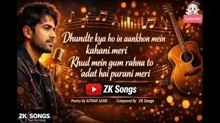 Dhundte Kya Ho In Aankhon Mein | Aitbar Sajid Ghazal | ZK Songs #ghazal #emotionalsong #sadsong