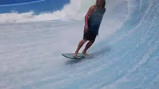 Nick Edmond Flow Dogs on the FlowRider Flow Barrel at Wave House San Diego Surf Machine Tour