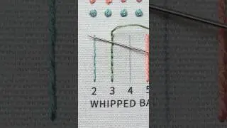 Whipped Back stitch✨Perfect your stitches with our detailed embroidery tutorials and kits✨