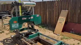 Sawmill Band Replacement and milling lumber &ldquo;stickers&rdquo;. Woodland Mills HM122