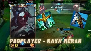 CARA PROPLAYER MAIN KAYN MERAH (RHAAST - damage build)  - WILD RIFT INDONESIA