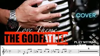 The Godfather Love Theme COVER Accordion and VST Orchestra | with score