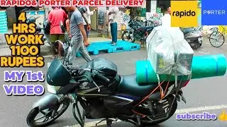 RAPIDO & PORTER PARCEL DELIVERY 4HRS 1100 💸 EARNINGS | #rapido #porter #delivery #job #tamil 