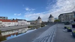 Courtrai Kortrijk Belgique Broeltorens. Be en 4K