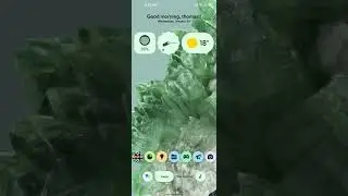 My material you theme with crystal diamond background #home screen, #custom ,#setup ,#crystal