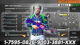 NEW UPDATE 4.2🔥BEST SENSITIVITY CODE + CONTROL SETTINGS BGMI/PUBG MOBILE