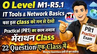 O Level M1-R5 IT Tools Practical Marathon 2026 | OnlyOffice Complete Tutorial & PR1 Solved Paper