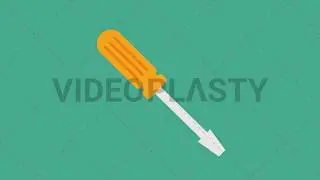Screw Driver Icon Stock Animation [MOV & GIF]