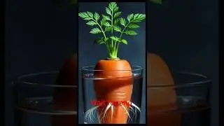 Carrot Growth Timelapse in Water | Real Roots & Feathery Leaves | Macro 4K