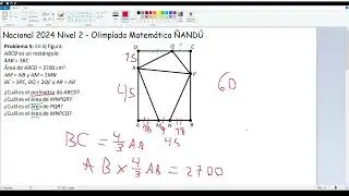 Nacional 2024 Nivel 2 Problema 5 - Olimpíada Matemática ÑANDÚ