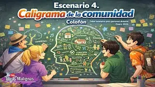 idM Taller Intensivo Ene26. Escenario 4 Caligrama de la comunidad y Colofón