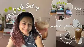 My work from home desk setup tour #desksetup #vlog #minivlog 
