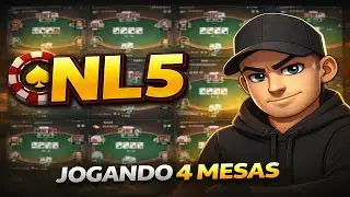 NL5 Cash Game ♠️ Jogando 4 Mesas | Você jogaria diferente?