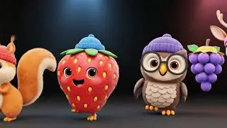 Cheerful Fruits & Animals Dancing 🍎🐶 | Fun Video for Kids