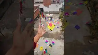 Padosi ki chatt par meri patang 🪁Gir gayi 🥹🥲par 😍!!#shorts #kiteflying #viralshorts #kite