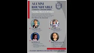 SSAES ALUMNI ROUNDTABLE Speaker Series #1, 3.9.21