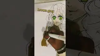 how to colour mitsuri from demon slayer #mitsuri #demonslayer #obanai #alcoholmarker
