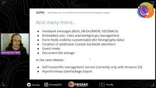 FOSS4G &mdash; Swissforages: бесплатная система управления данными о скважинах с открытым исходным кодом