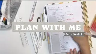 Functional plan with me | Hourly layout | February 2023 - week 1