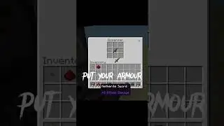 ARMOUR EQUIPER IN MINECRAFT😲