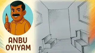 Office Entrance Drawing ✏️ | Pencil Shading | Step by Step | @anbu.oviyam 