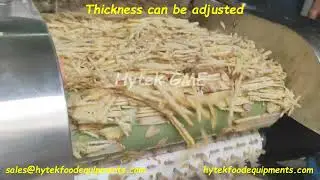 Ginger Cutting for Pickles | Ginger Slicing | Ginger Fingers Cutting | Pickle Cutting Machine