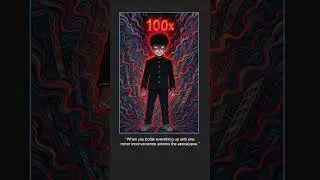 Mob Trying to Bottle His Emotions.. #mobpsycho100 #anime