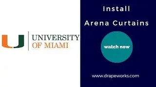 Florida Theatrical Curtain Arena Curtain Stage Curtain Install @ Univeristy of Miami velour