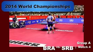 2014 WTTC Men's Team - Group A: BRA-SRB Match 4: Cazuo Matsumoto v Aleksandar Karakasevic
