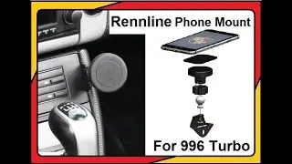 How to Install the Rennline Magnetic Phone mount for the Porsche 996 Turbo