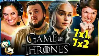 GAME OF THRONES 7x1 & 7x2 Season Reaction! | First Time Watch! |