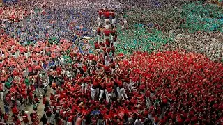 Espectaculares im&aacute;genes del Concurso de Castells de Tarragona