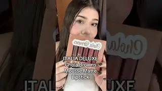 Probando Lipstick Italia Deluxe 🤎✨ #maquillaje #makeup #makeuptutorial #beauty #rese&ntilde;a #maquillate