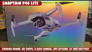 Snaptain P40 Lite drone, 249 grams, 4k/30fps. 3 axis gimbal, 31 minute flight time, ultra light