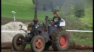 Das Mädel mit dem Lanz und den Baumstämmen