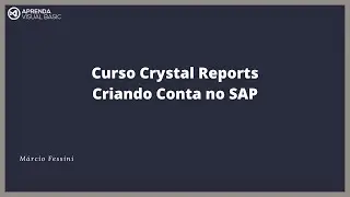 Curso Crystal Reports - Criando Conta Para Baixar o Crystal Reports