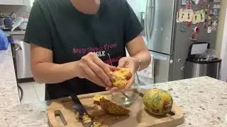 Pond Apple: ANNONA GLABRA Tasting. Making Annona Glabra dessert