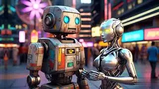 The recycling Roborts Love #robot​ #style​#design​ #transform​ #AI​ #innovation​#animation #ytshorts