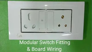How To Modular Switch Board Fitting // Switch Connection // Switch Board Wiring / #Aslam electrician