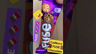 Cadbury FUSE Chocolate 20 rupees pack unboxing 🍫😛। Fuse chocolate 🍫 #shorts