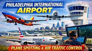PHL Plane Spotting ✈️ Air Traffic Control Juggles A380, Air Force One, Fighters & Helicopters