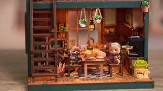 Build a cozy &ldquo;Bear Bakery&rdquo; with this DIY Book Nook Kit!