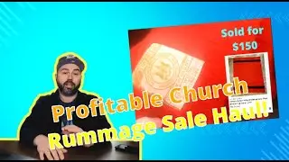 Profitable Church Rummage Sale Haul: Vintage Hudson Bay Wool Blanket, Coach Purse, and More