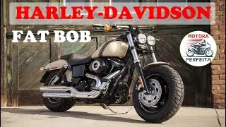 Harley-Davidson Dyna Fat Bob - Será que você dá conta de pilotar? Uma moto custom raiz.