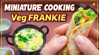 Veg Frankie miniature cooking recipe ll uva tiny cooking recipe ll uva tiny cooking ll 