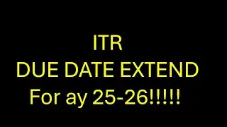 Itr due date extended for ay 25-16 !!!!!!?