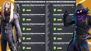 NEW  Raven & Nitehare Punchcard Quests Full Guide! Fortnite Season 8